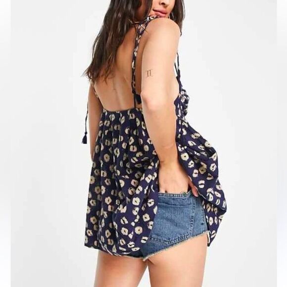 FREE PEOPLE MOLLY CAMI TUNIC TOP WOMENS Size SMALL - Picture 3 of 10